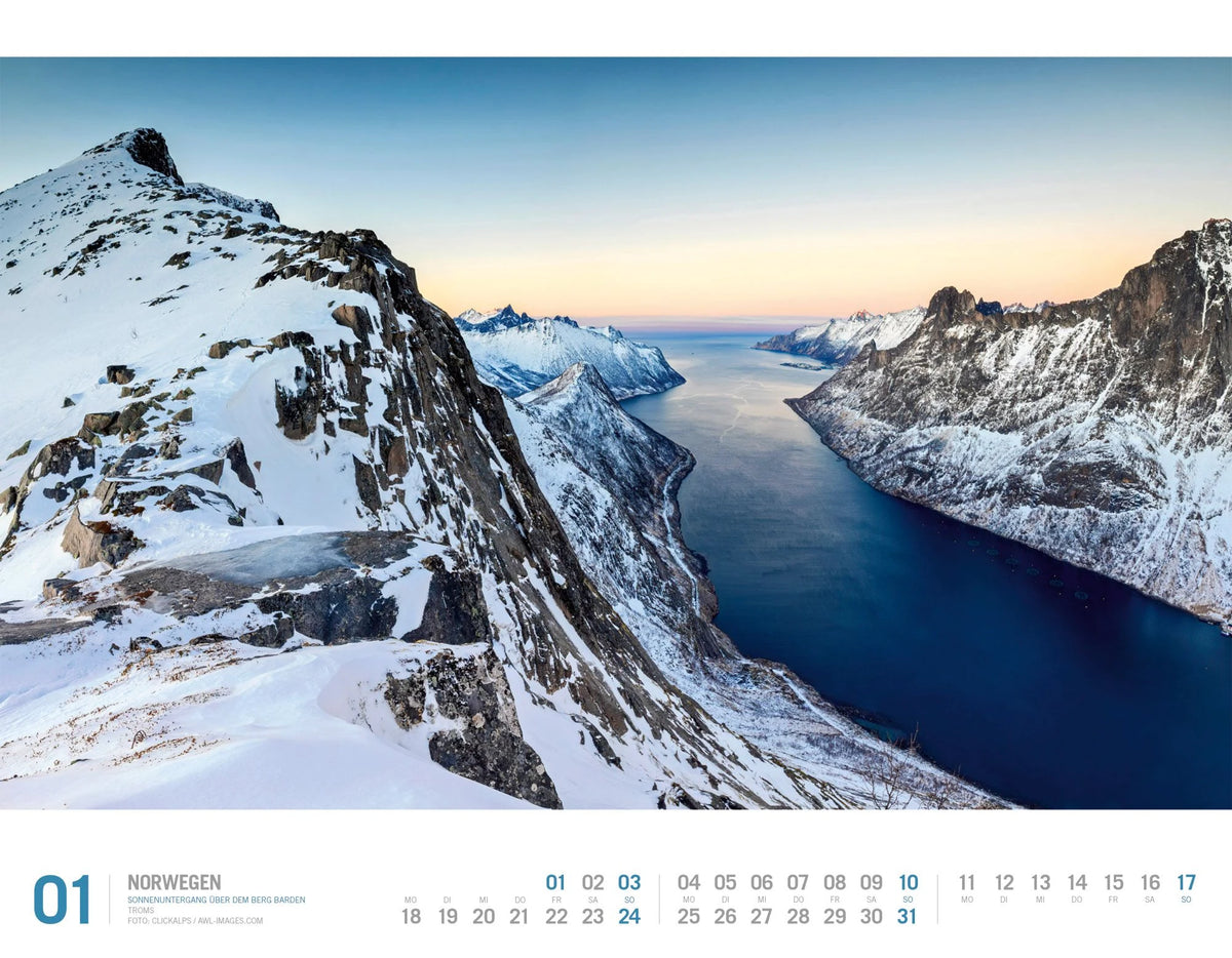 Norwegen Kalender 2027 | Unterwegs zwischen Fjordland und Nordkap – Ansicht