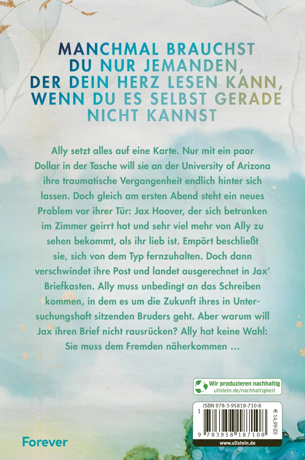 Buchrückseite von 'Nothing Like You' mit Klappentext - Paperback