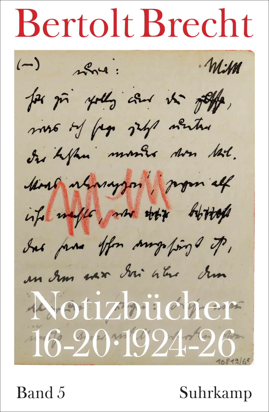 Buchcover von 'Notizbücher 16-20' - Taschenbuch von Bertolt Brecht