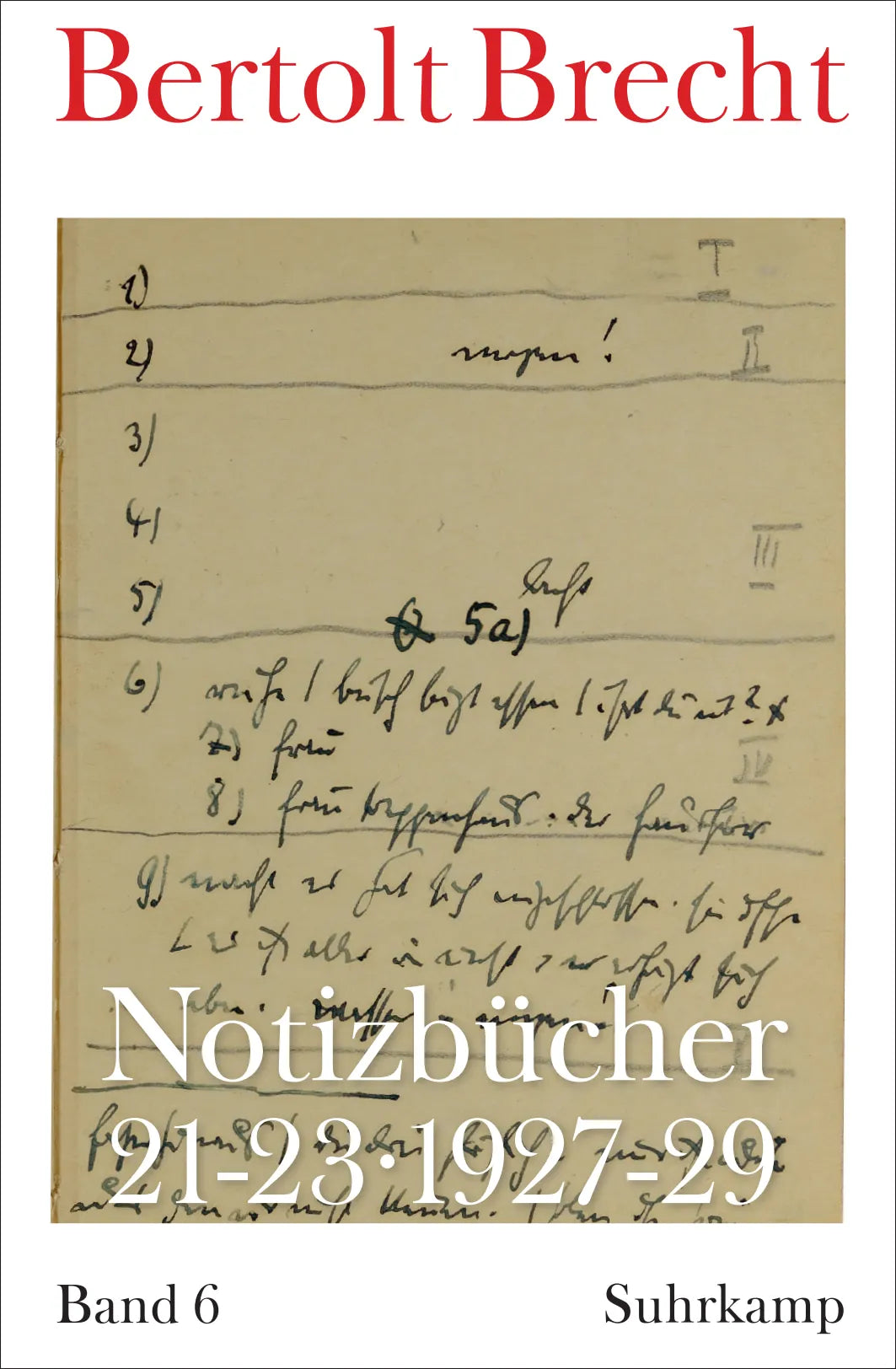 Buchcover von 'Notizbücher 21-23' - Taschenbuch von Bertolt Brecht