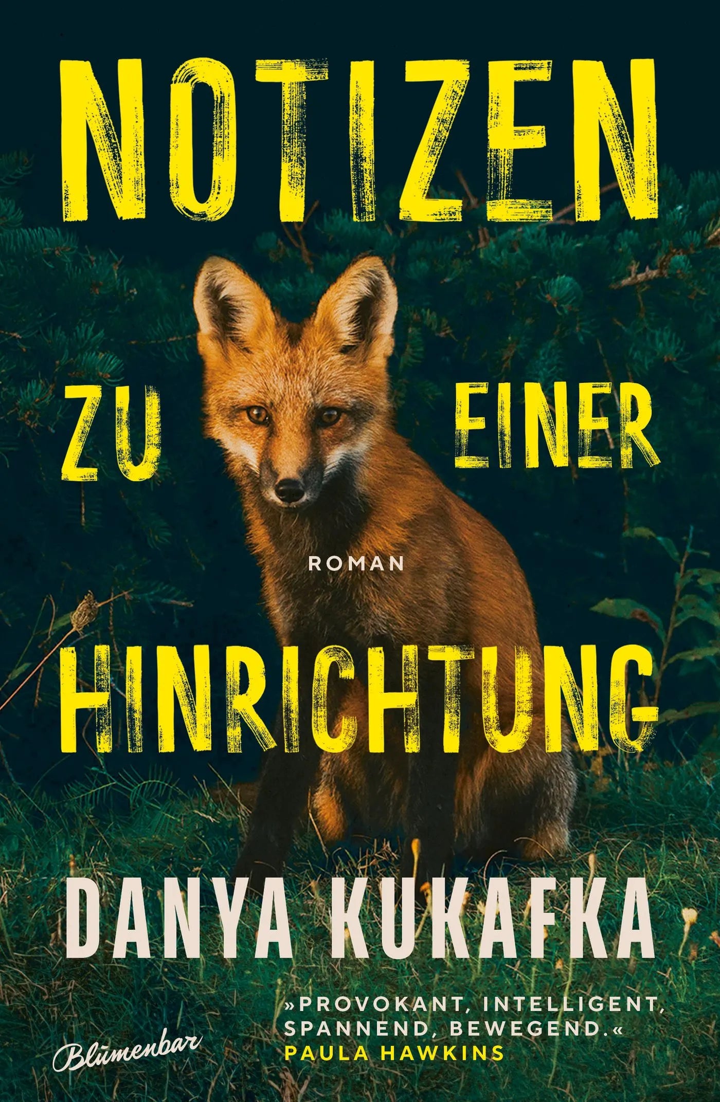 Buchcover von 'Notizen zu einer Hinrichtung' - Gebundene Ausgabe von Danya Kukafka