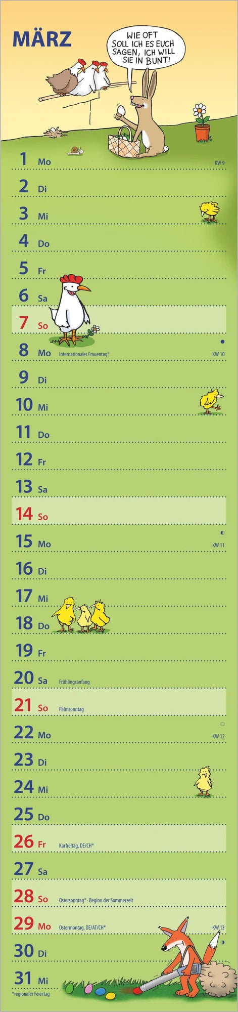 Notizkalender HUMOR 2027 – Ansicht