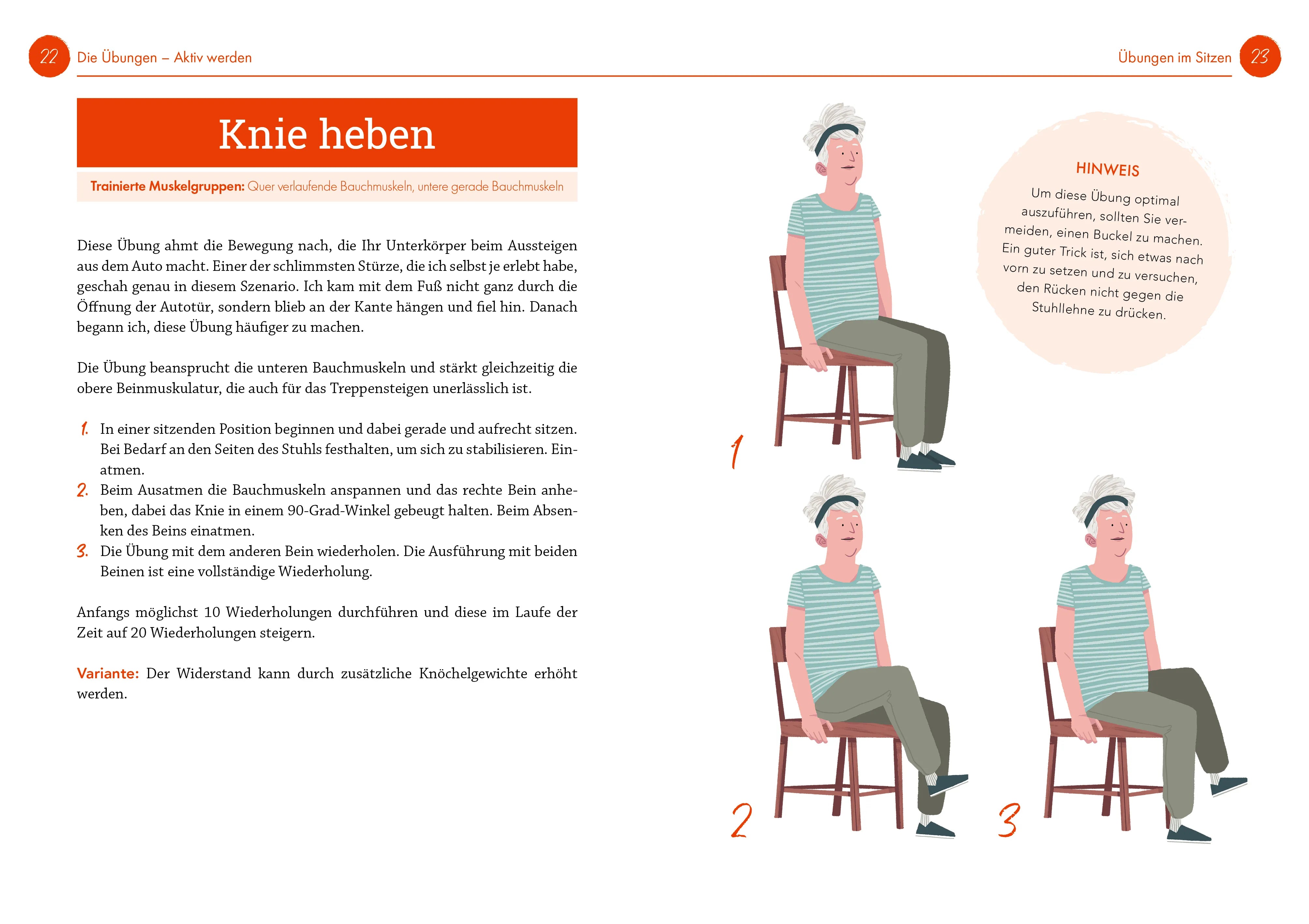 Innenansicht von 'Nur 5 Minuten – Die besten Übungen für Senioren' - Taschenbuch