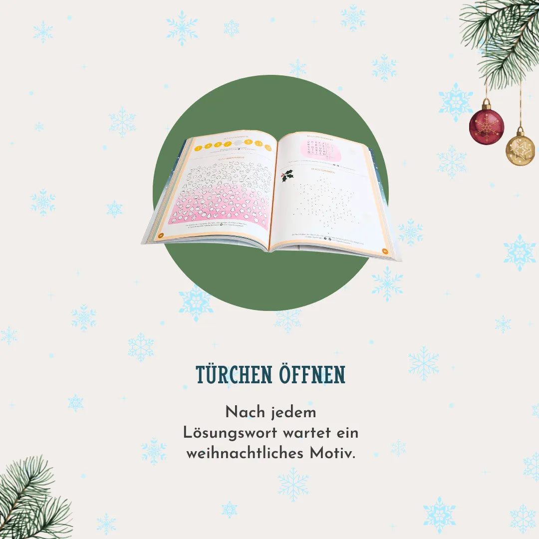 Detailansicht: O Rätselbaum! – 3D-Adventskalender zum Aufstellen und Aufklappen (Taschenbuch)