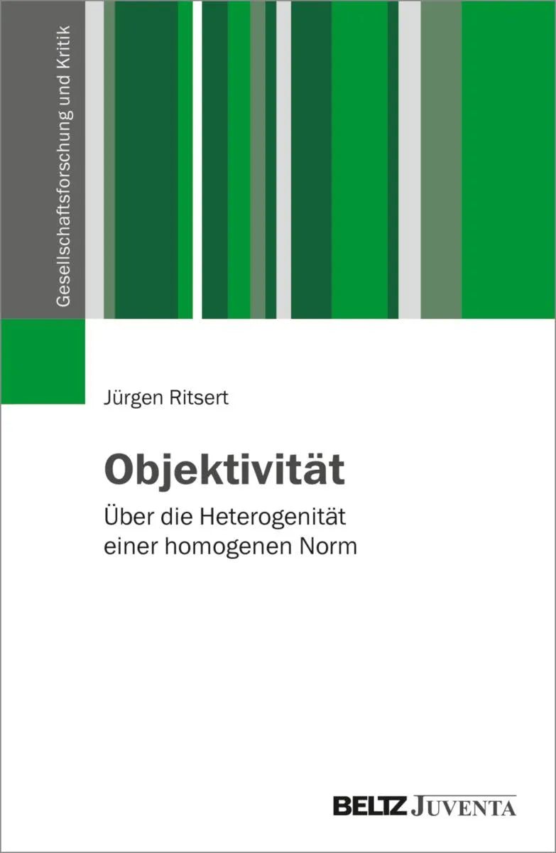Cover: Objektivität (E-Book) von Jürgen Ritsert