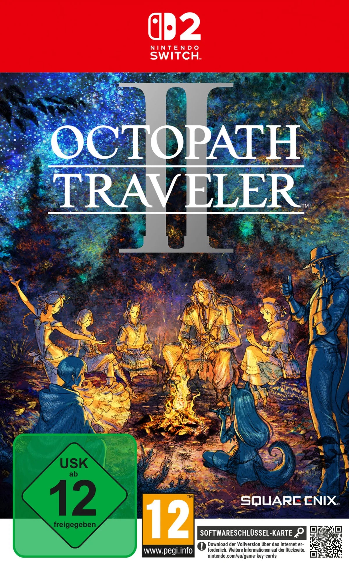 Cover: Octopath Traveler II für Nintendo Switch 2. Publisher: Bandai Namco Entertainment Germany