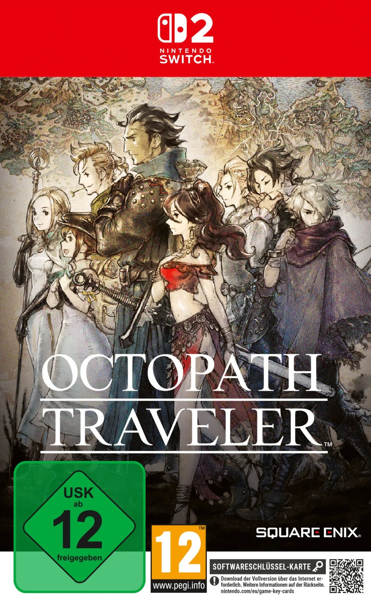 Cover: Octopath Traveler für Nintendo Switch 2. Publisher: Bandai Namco Entertainment Germany