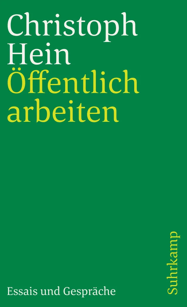 Buchcover von 'Öffentlich arbeiten' - Taschenbuch von Christoph Hein