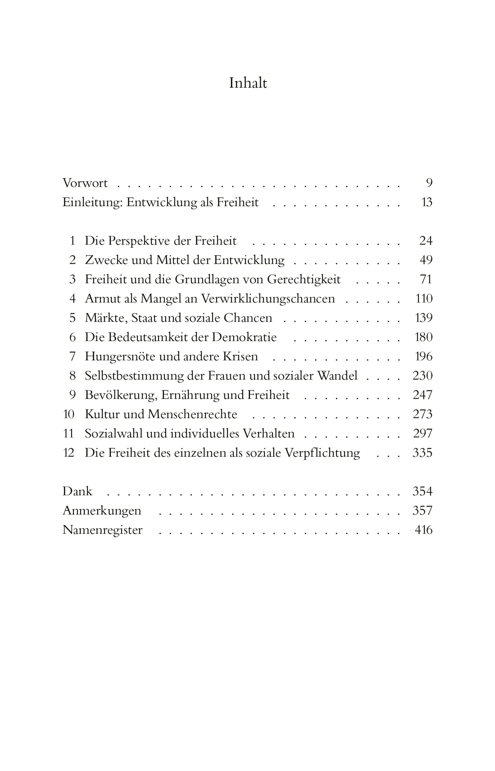 Amartya Sen - Ökonomie für den Menschen