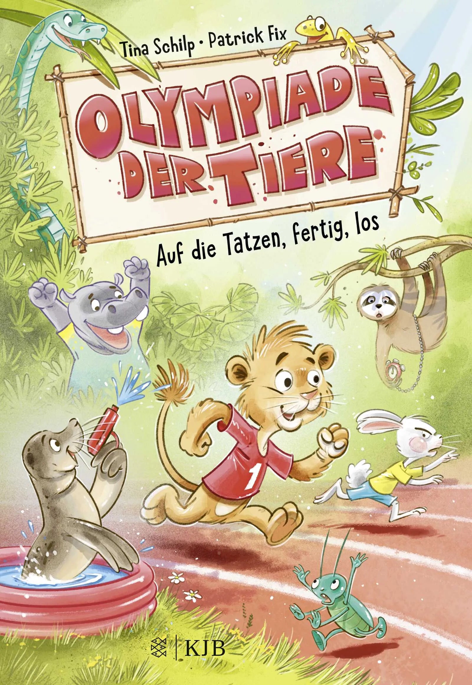 Buchcover von 'Olympiade der Tiere – Auf die Tatzen, fertig, los' - Gebundene Ausgabe von Tina Schilp