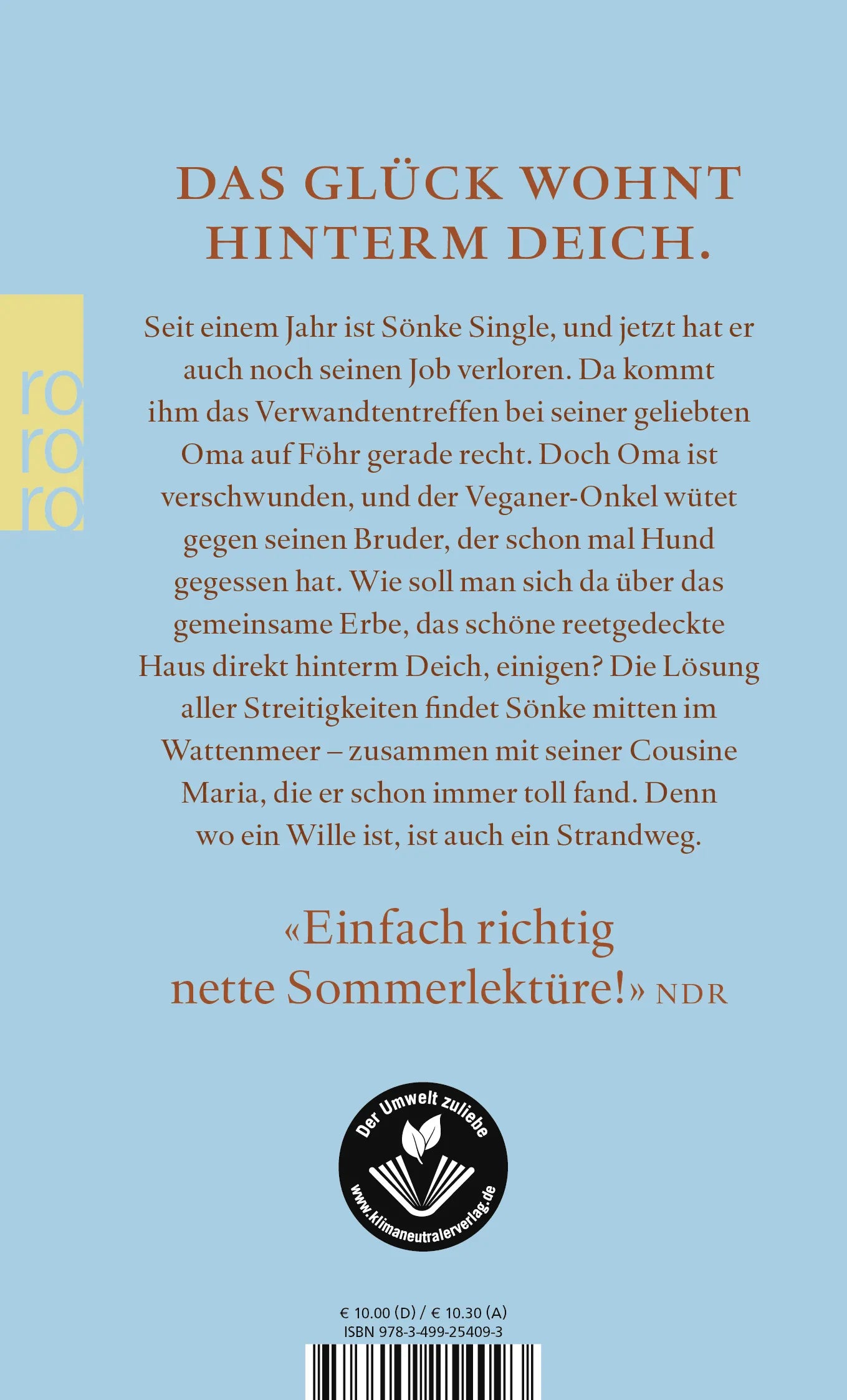 Buchrückseite von 'Oma ihr klein Häuschen' mit Klappentext - Taschenbuch
