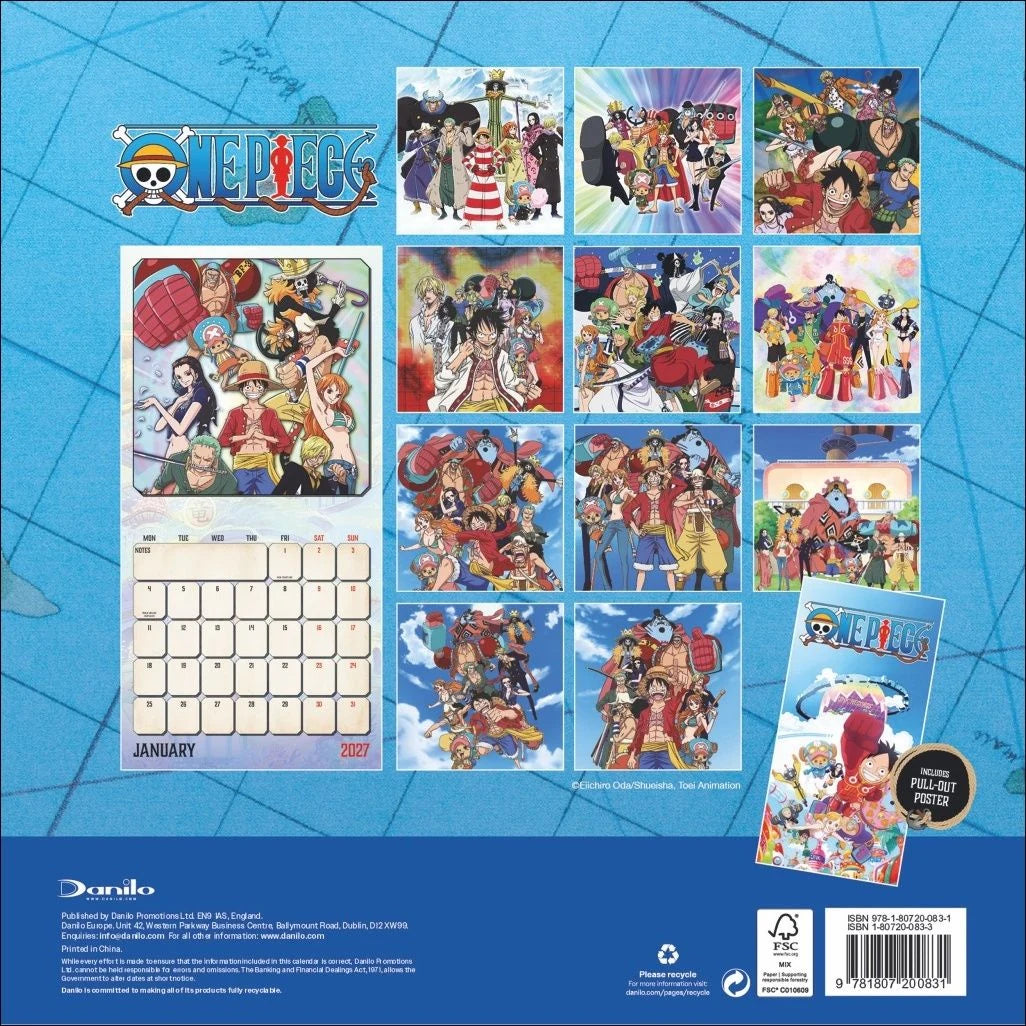 One Piece Broschurkalender 2027 – Ansicht