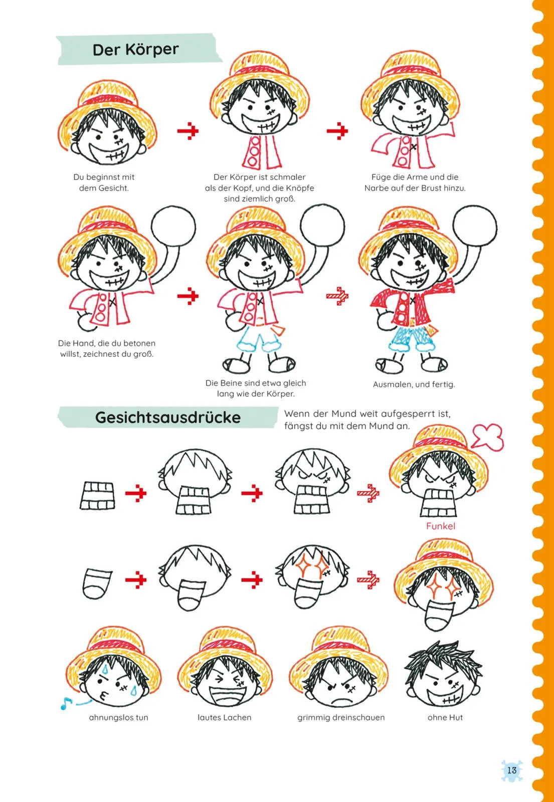 Produktansicht: One Piece Kritzelkurs (Taschenbuch)