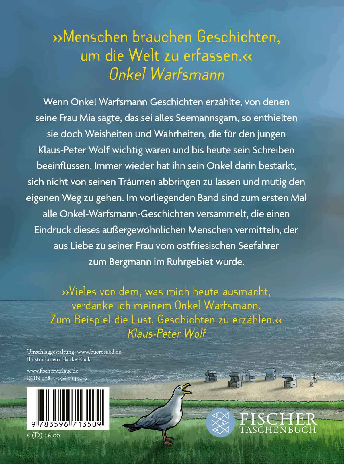 Rückseite: Onkel Warfsmann und das Meer (Hardcover)