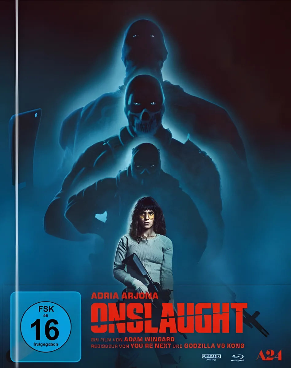 4K UHD Blu-ray-Cover: Onslaught - Mediabook. Regie: Adam Wingard