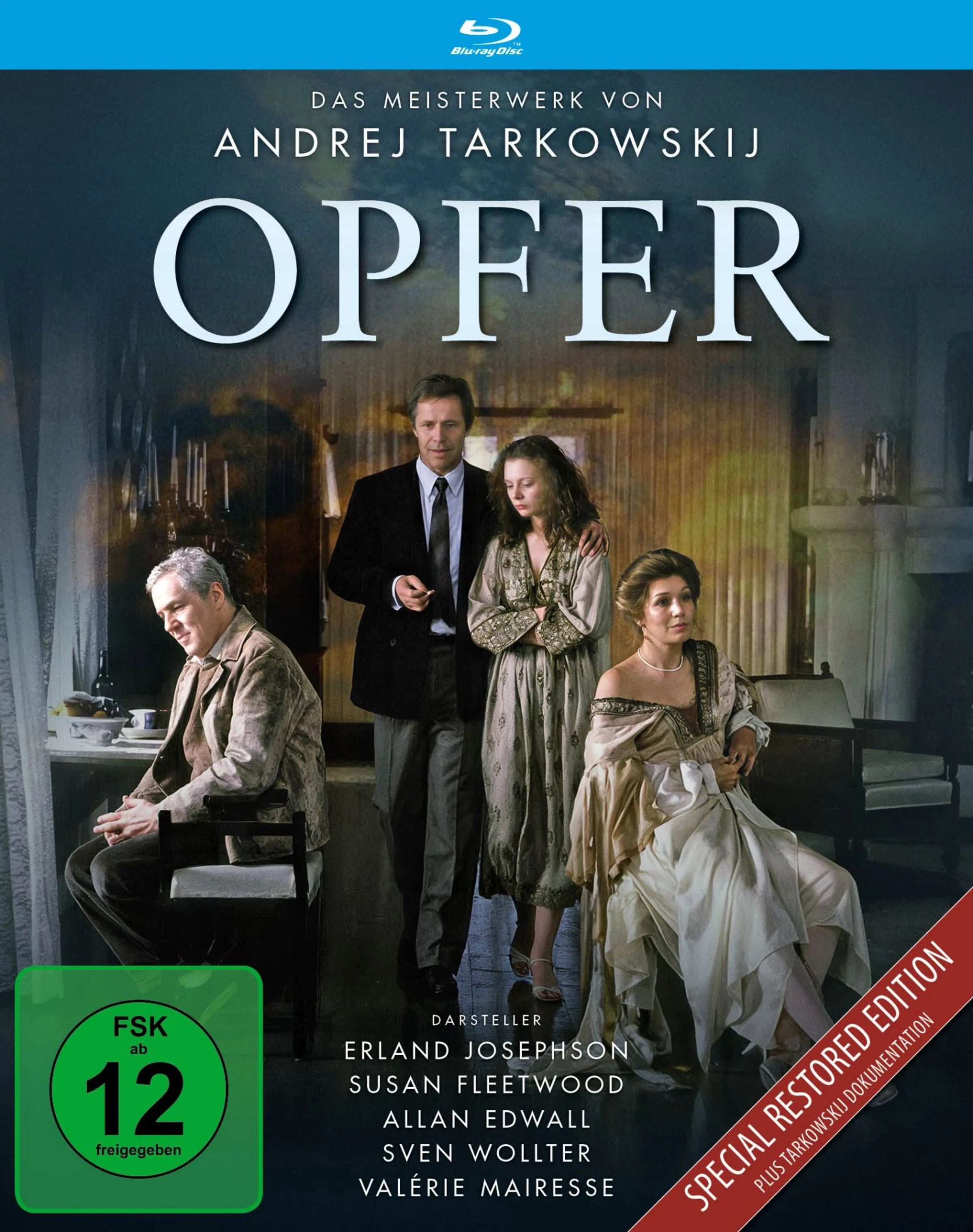 Blu-ray-Cover: Opfer. Regie: Andrej Tarkowski