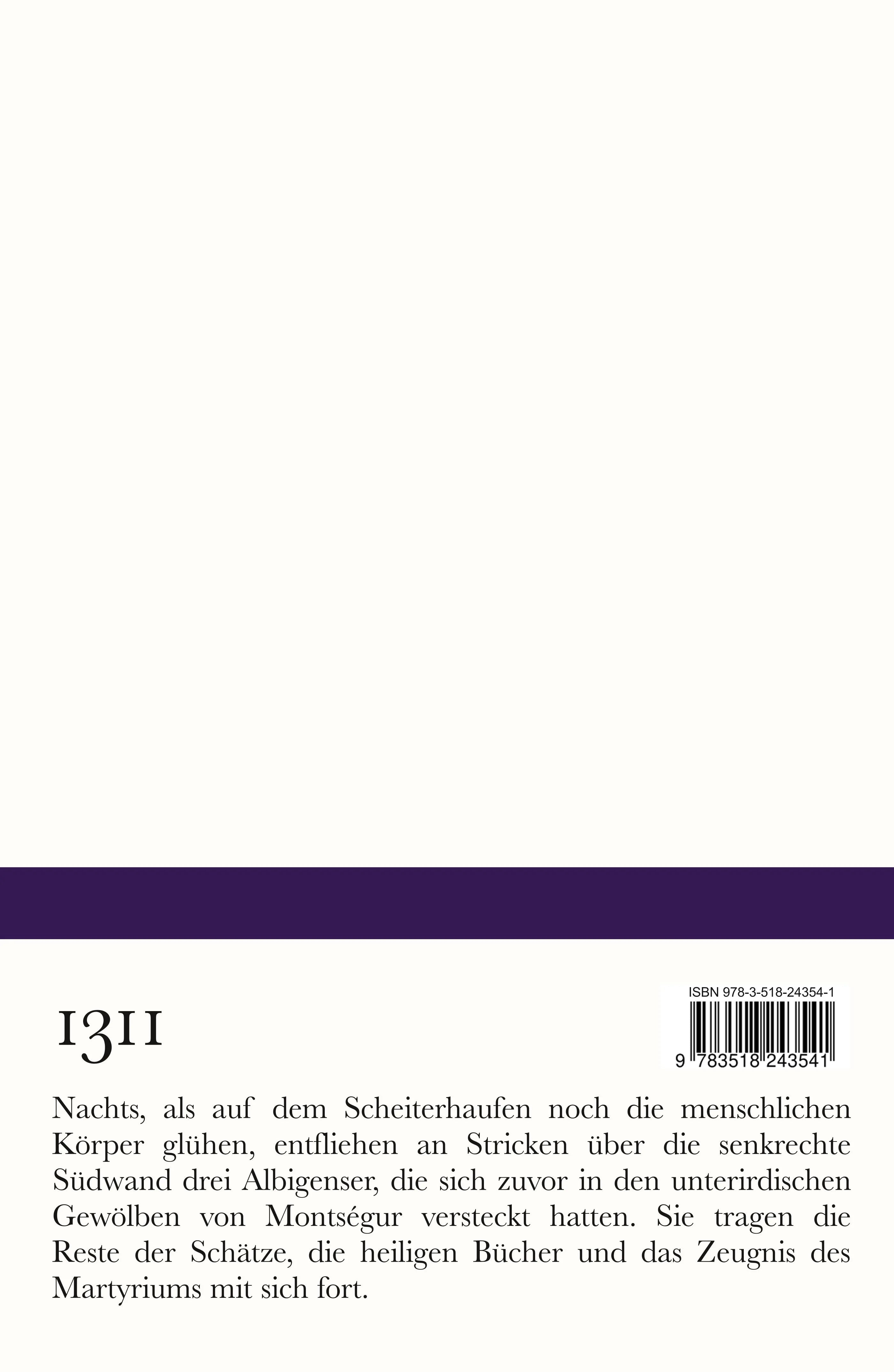 Buchrückseite von 'Opfer der Könige' mit Klappentext - Taschenbuch
