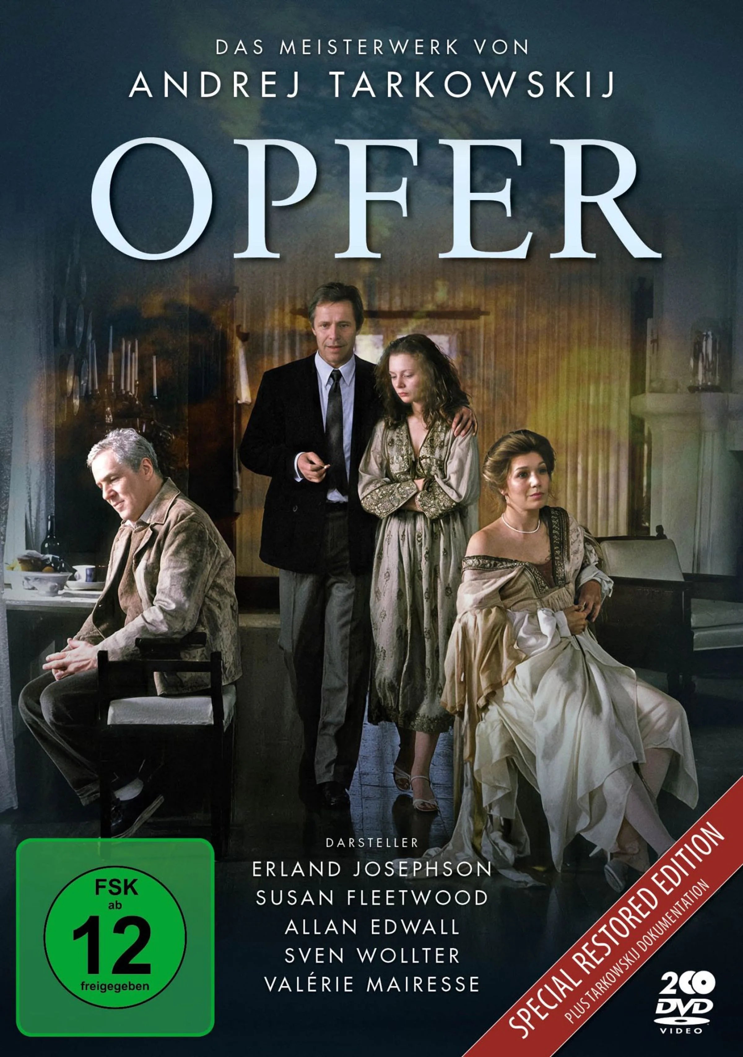 DVD-Cover: Opfer. Regie: Andrej Tarkowski