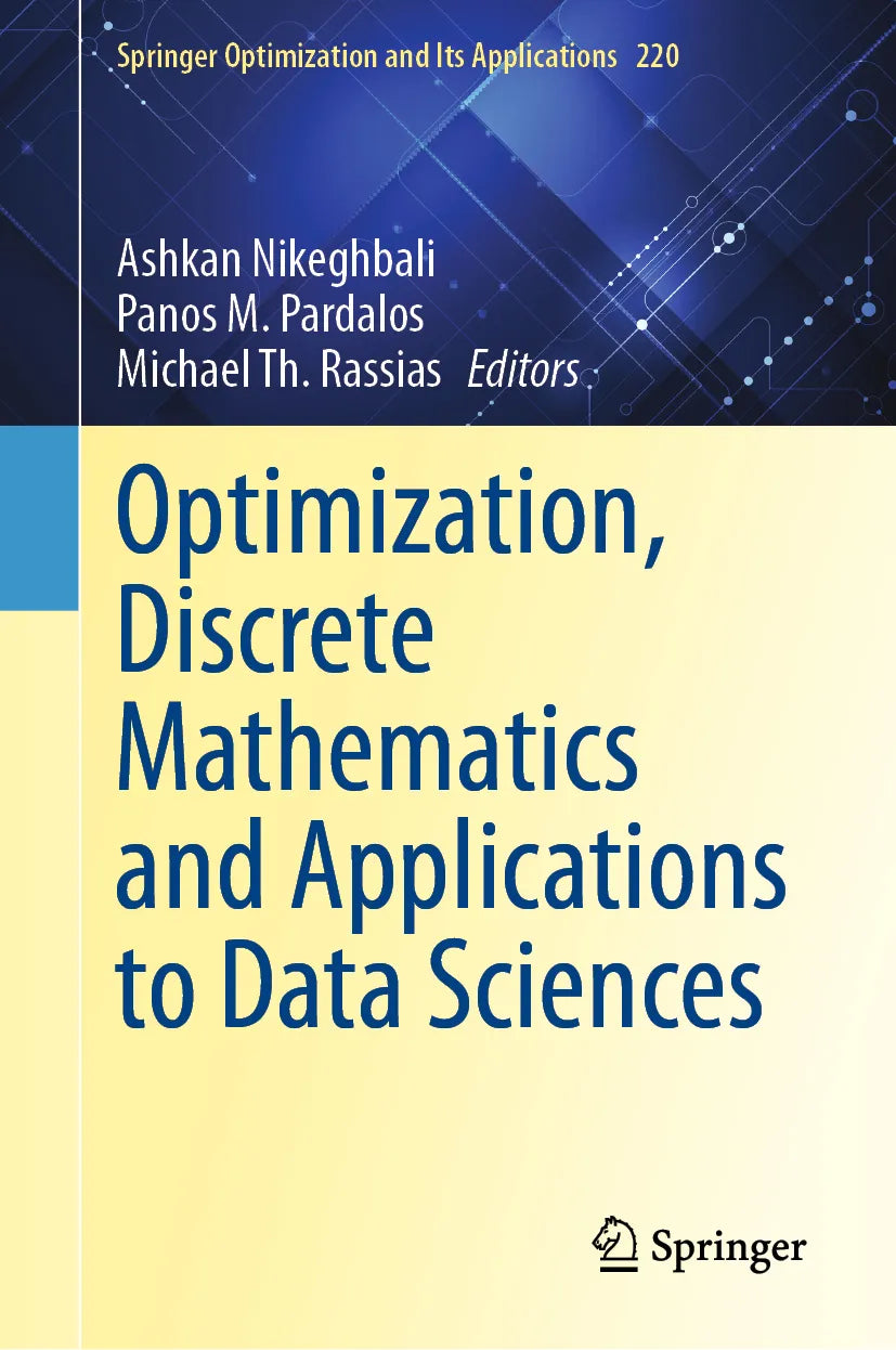 Cover: Optimization, Discrete Mathematics and Applications to Data Sciences (E-Book)