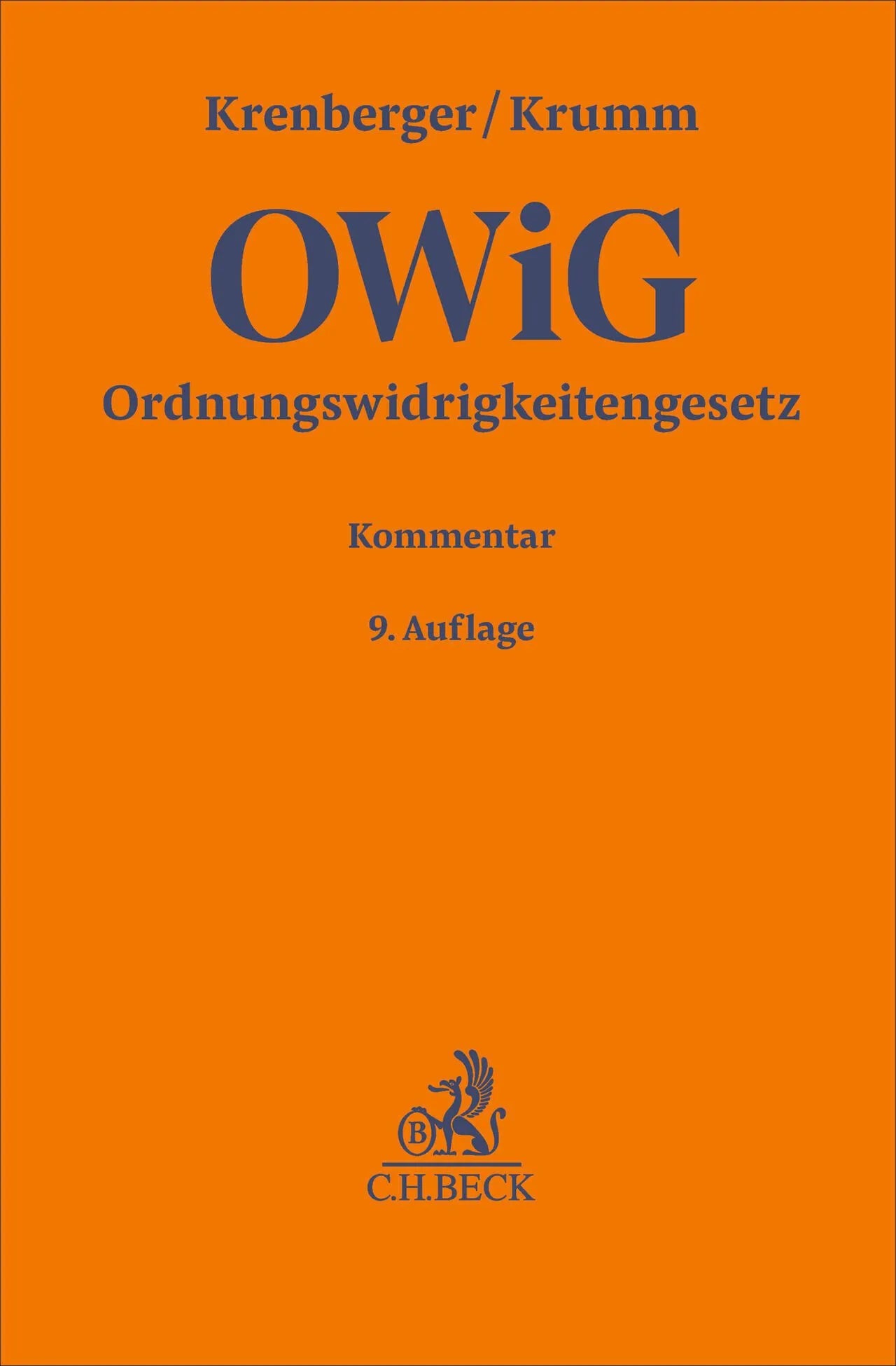 Cover: Ordnungswidrigkeitengesetz. OWiG (Hardcover) von Joachim Bohnert
