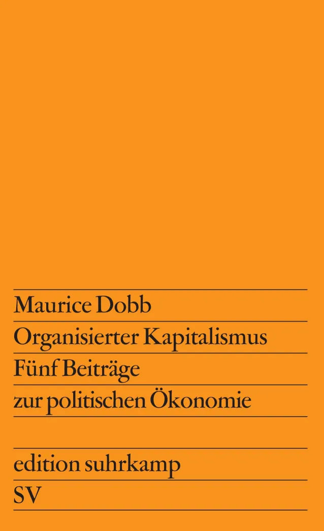 Buchcover von 'Organisierter Kapitalismus' - Taschenbuch von Maurice Dobb