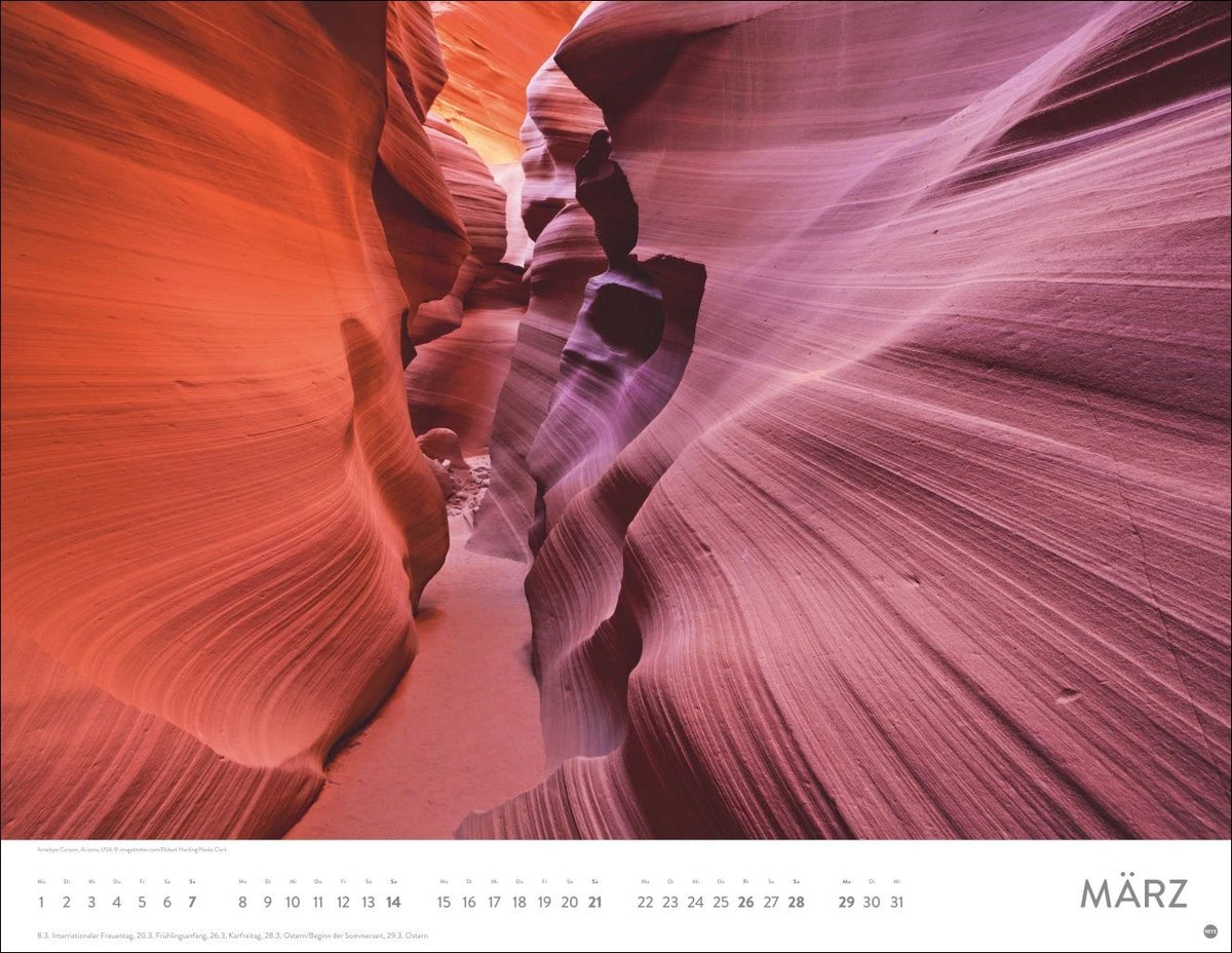 Orte der Kraft Posterkalender 2027 – Ansicht