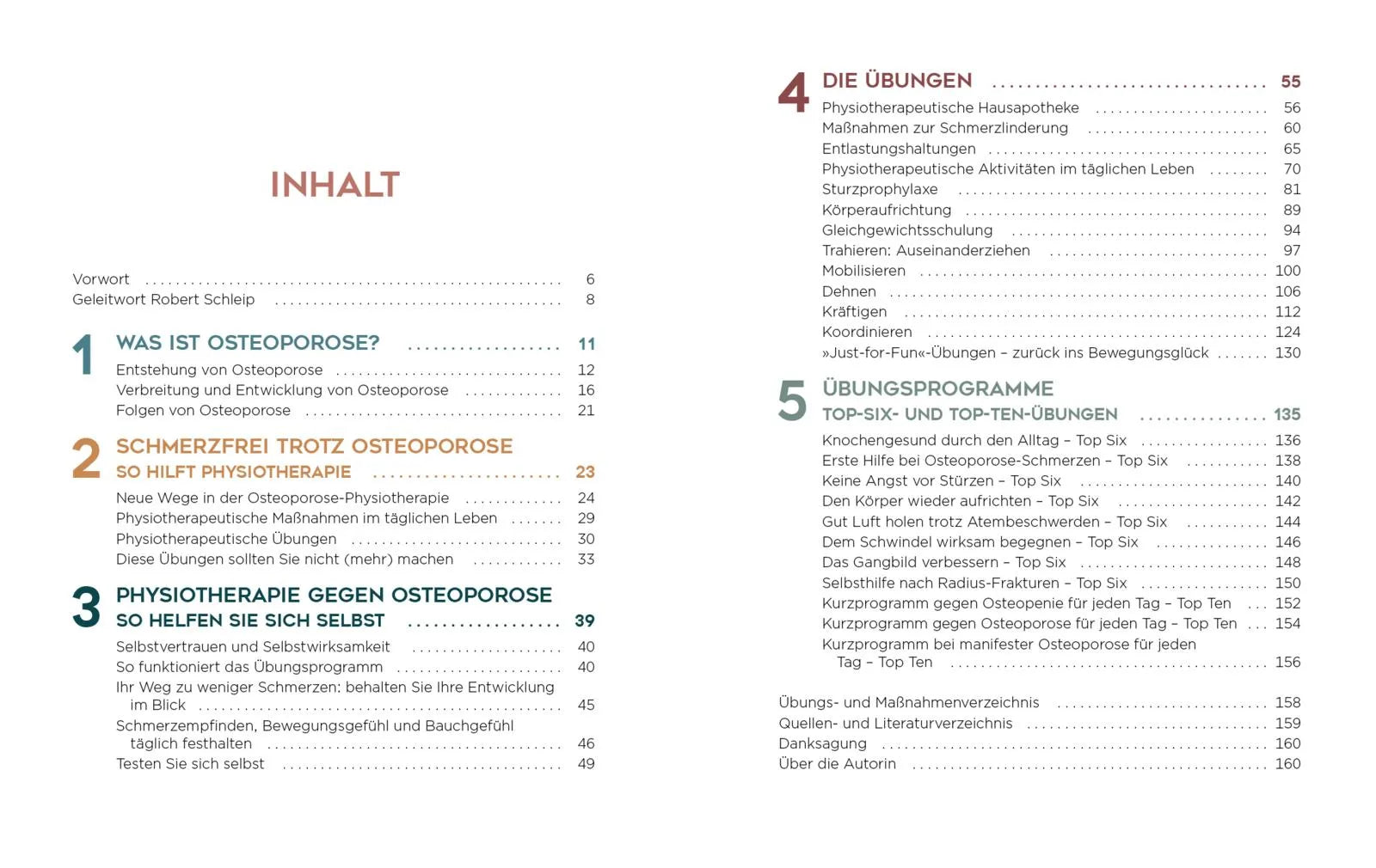 Innenansicht von 'Osteoporose – Physiotherapie für starke Knochen' - Taschenbuch