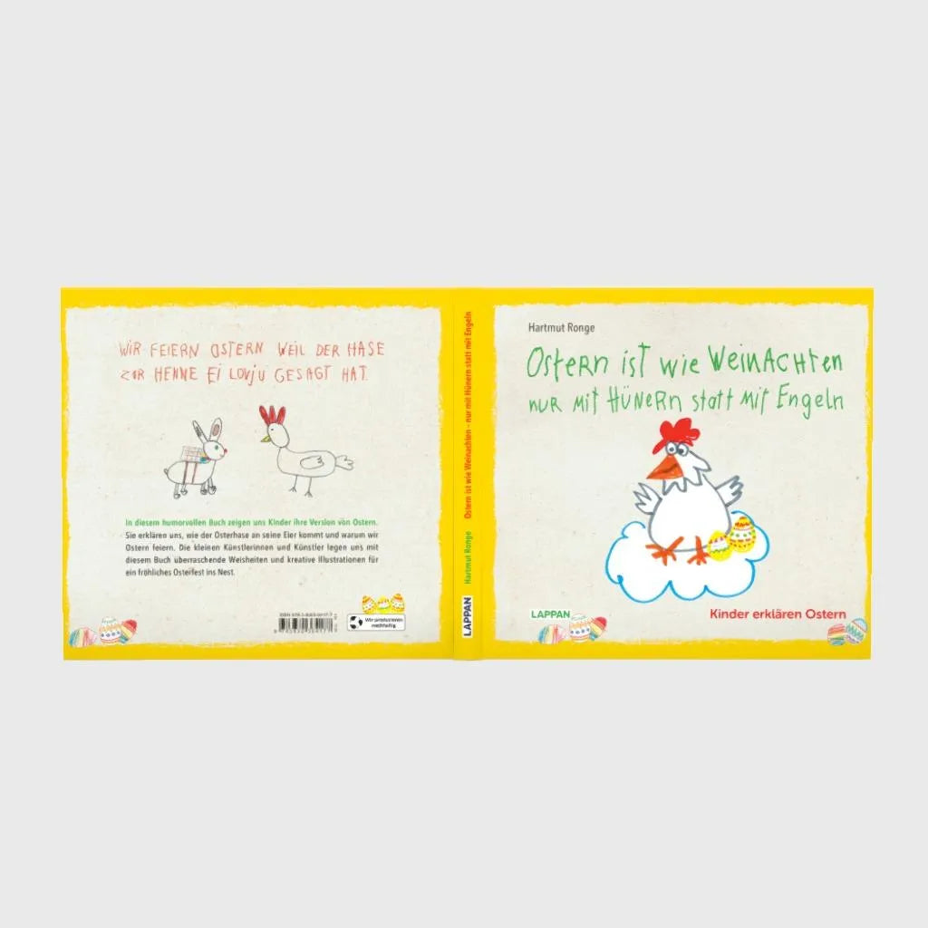 Detailansicht: Ostern ist wie Weihnachten nur mit Hühnern statt mit Engeln (Hardcover)