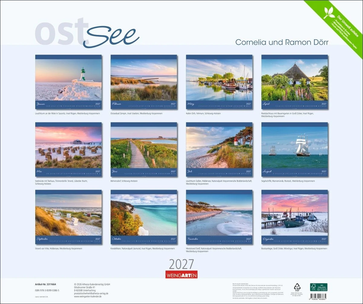 Ostsee Kalender 2027 – Ansicht