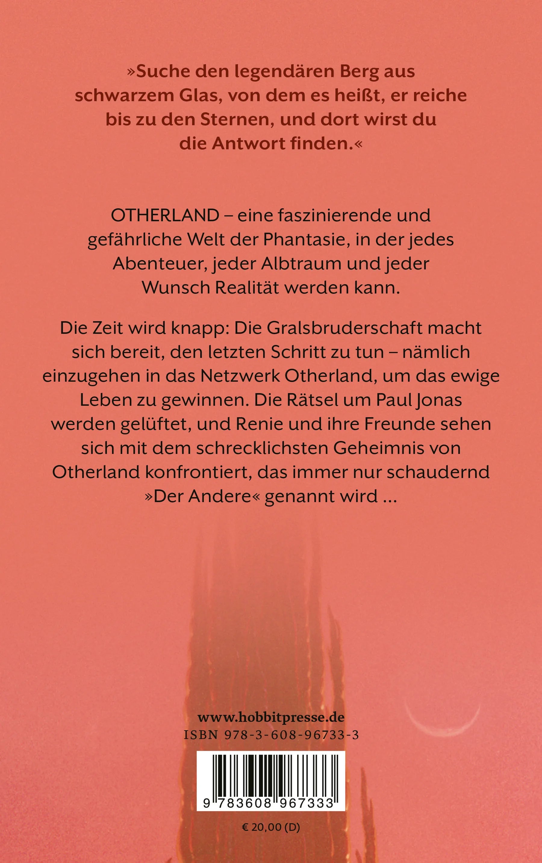 Buchrückseite von 'Otherland. Band 3' mit Klappentext - Taschenbuch