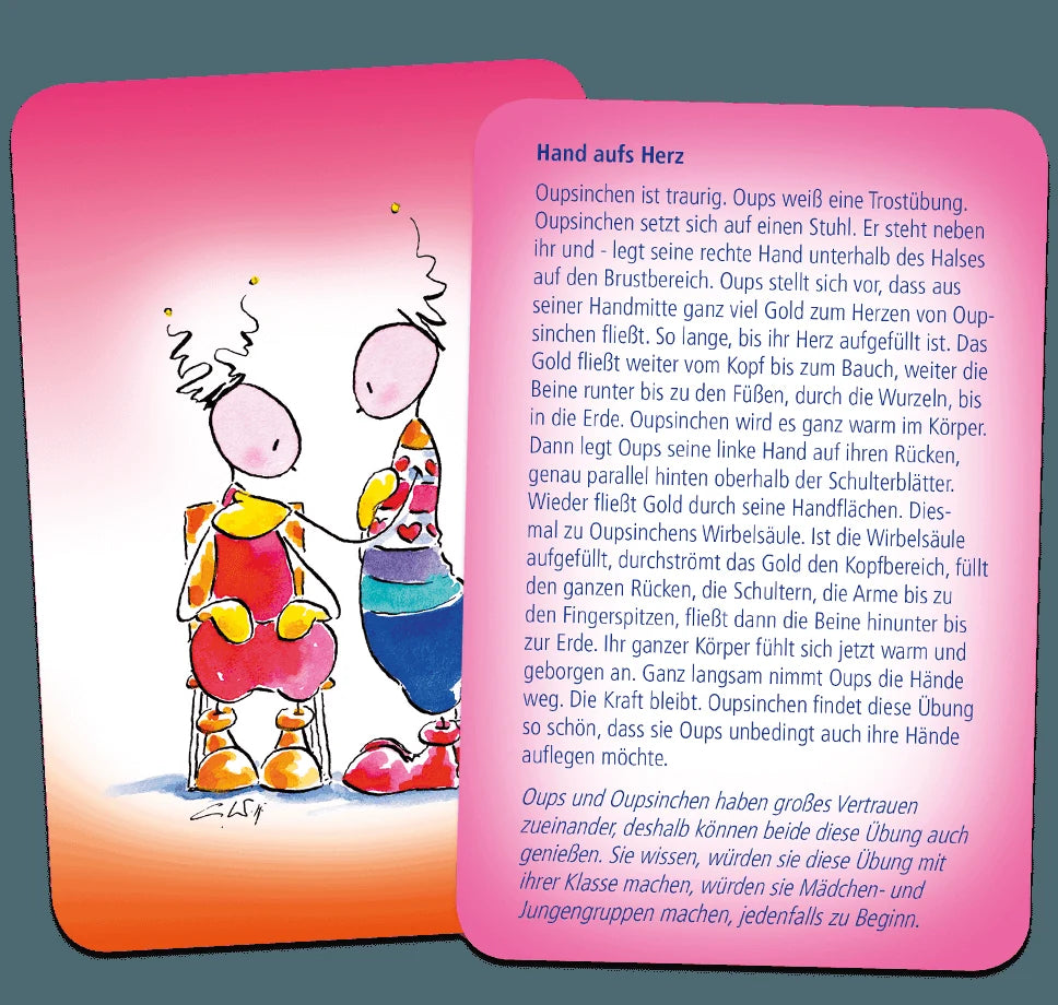 Oups-Karten Herzensübungen – Ansicht