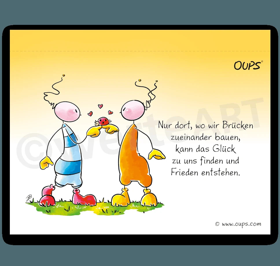 Oups Postkarten-Tischgalerie – Ansicht