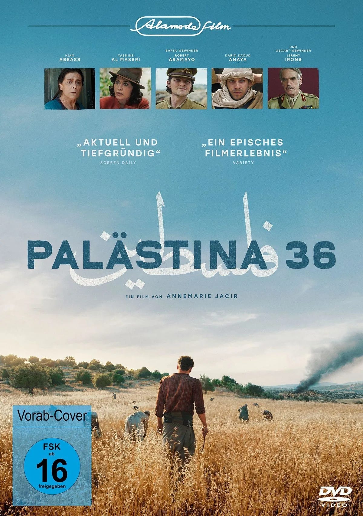 DVD-Cover: Palästina 36. Regie: Annemarie Jacir