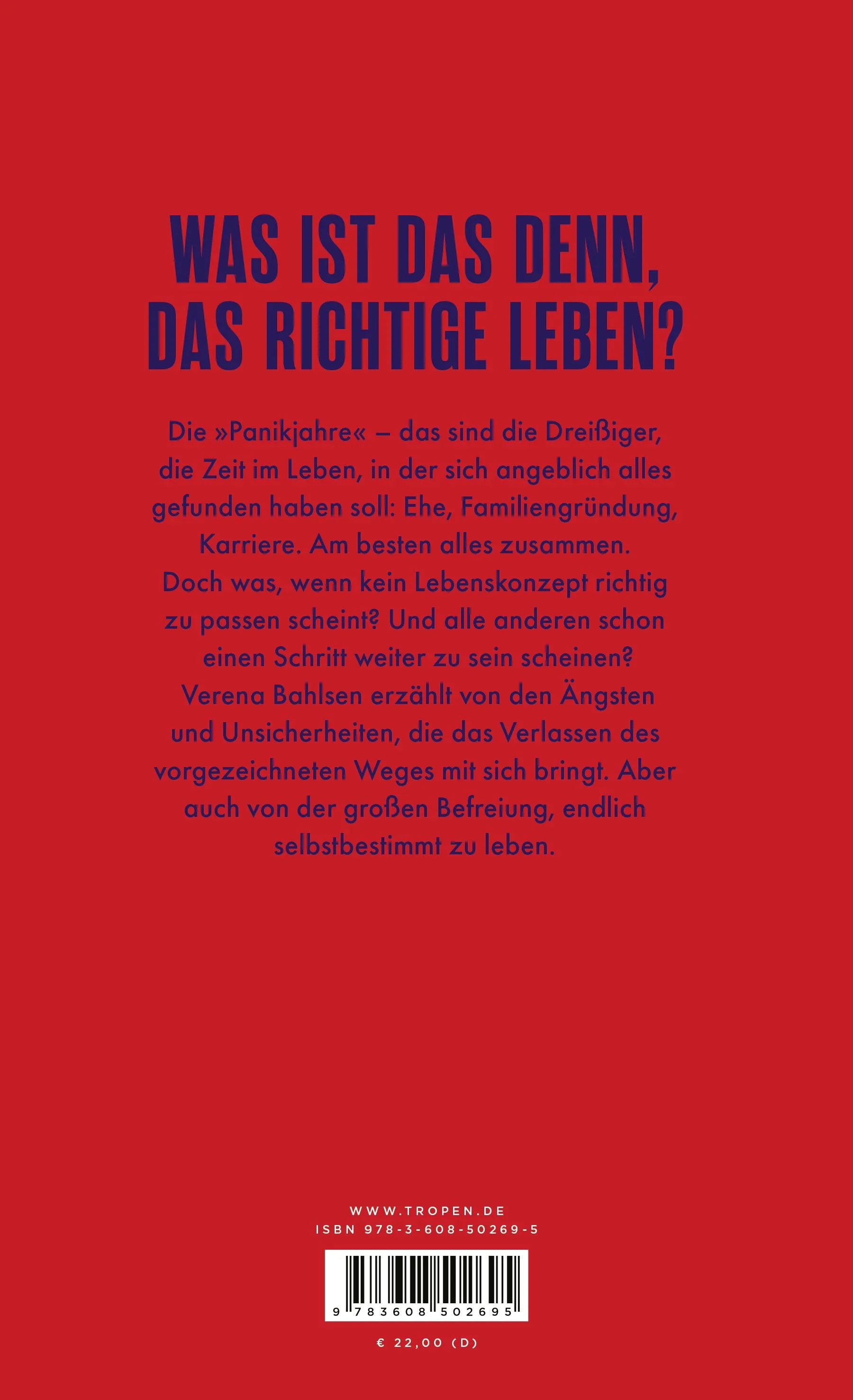 Rückseite: Panikjahre (Hardcover)