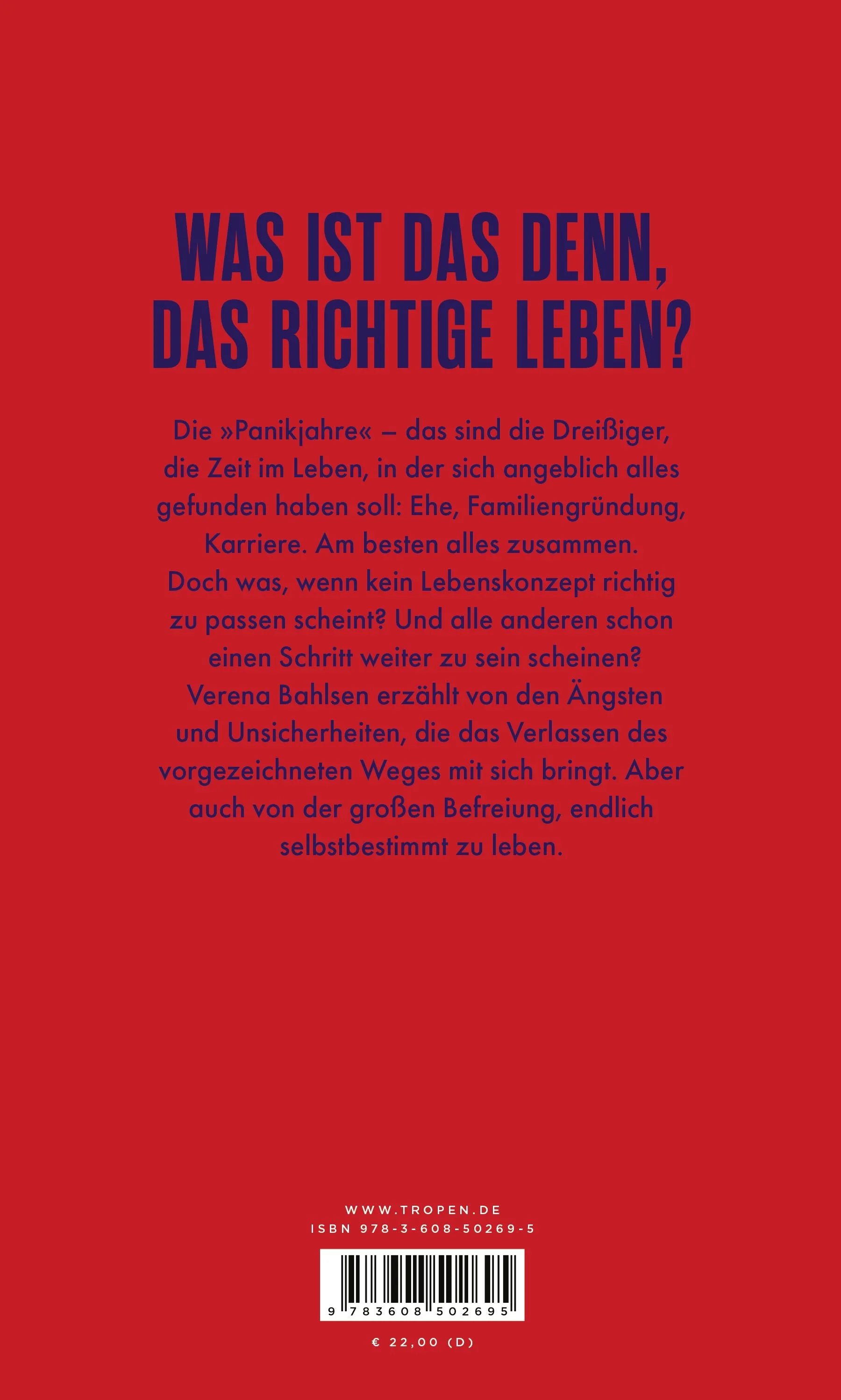 Rückseite: Panikjahre (Hardcover)