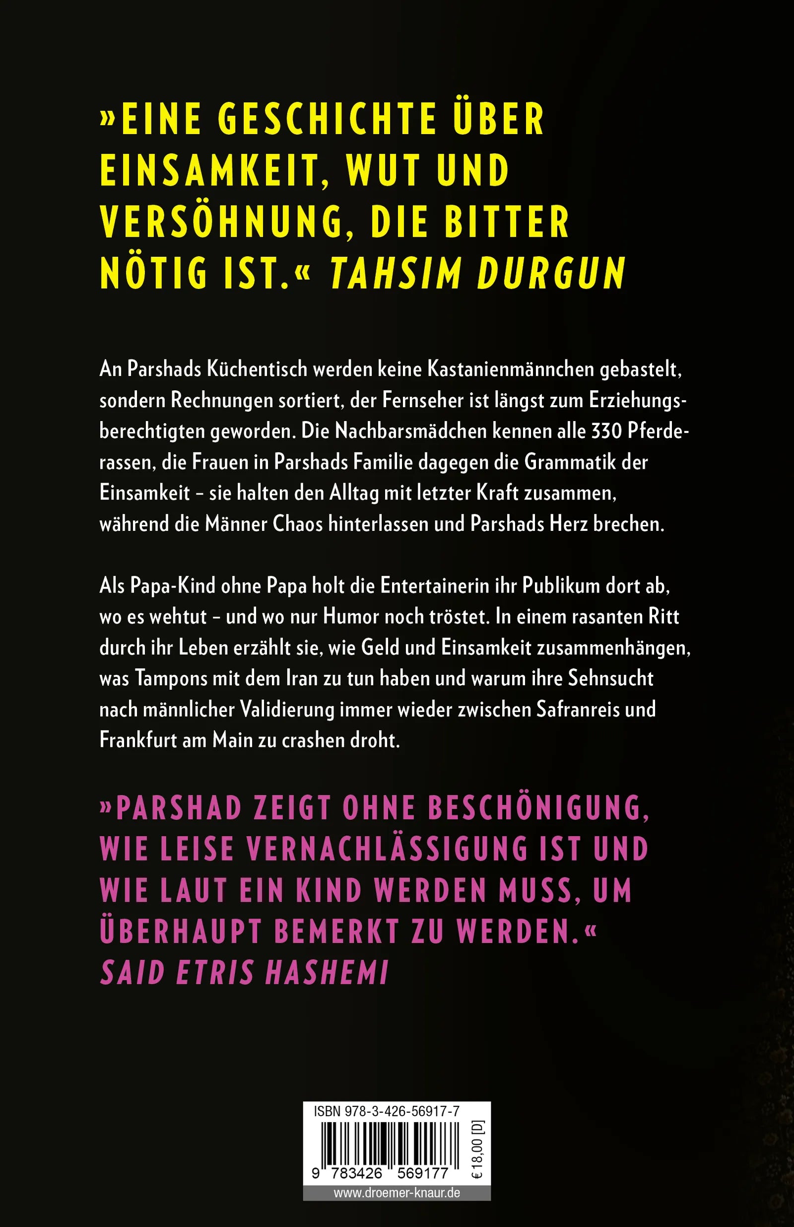 Rückseite: Papa weg. Mama müde. Ich laut. (Paperback)