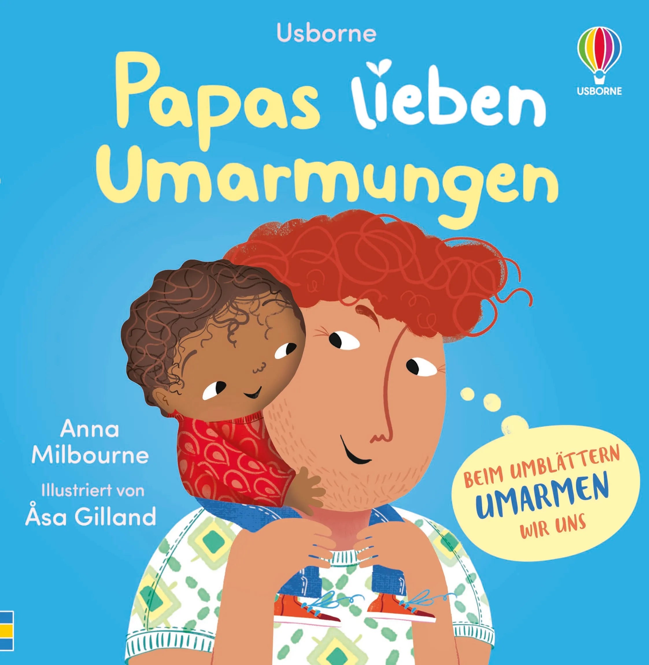 Buchcover von 'Papas lieben Umarmungen' - Gebundene Ausgabe von Anna Milbourne