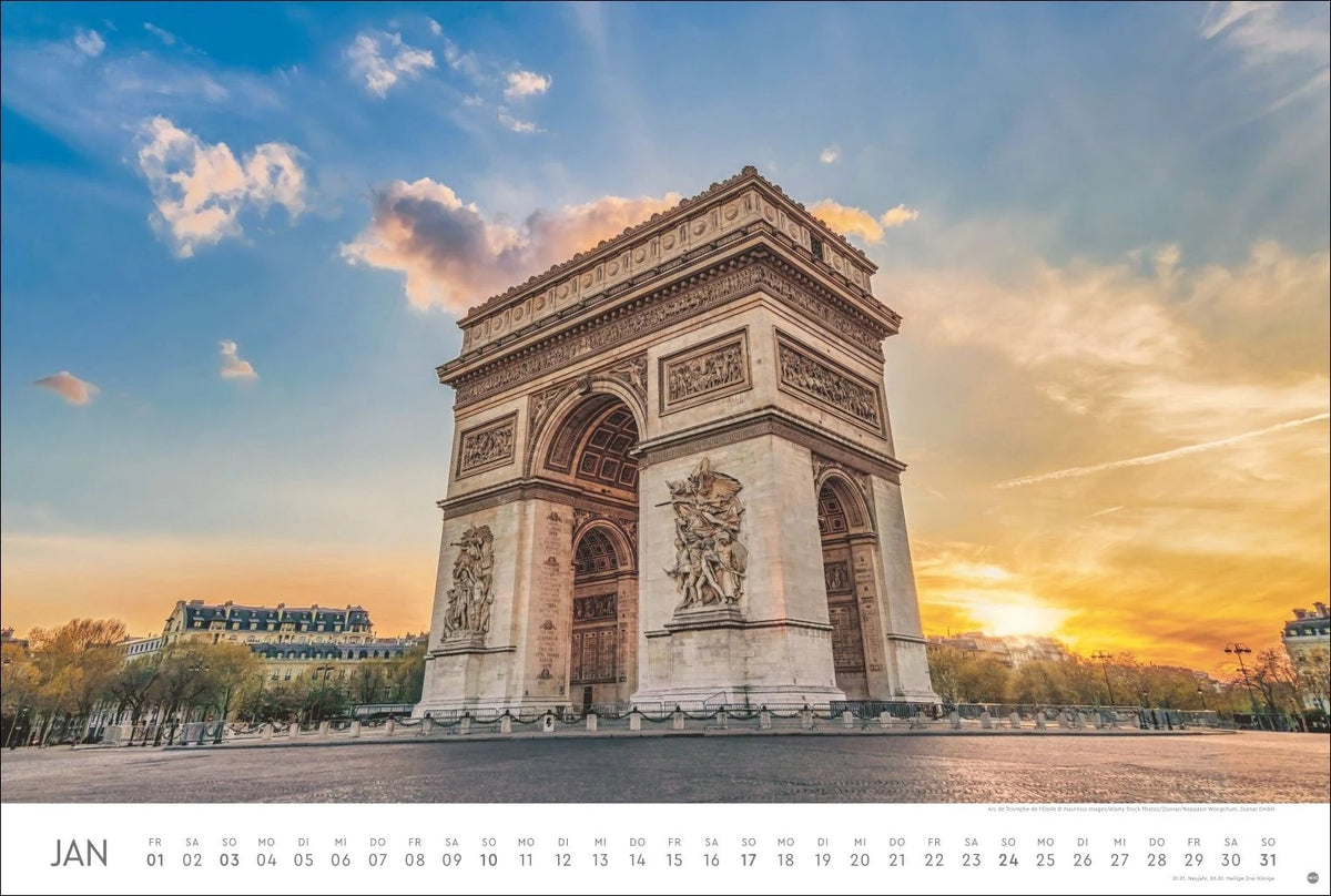 Paris Edition Kalender 2027 – Ansicht