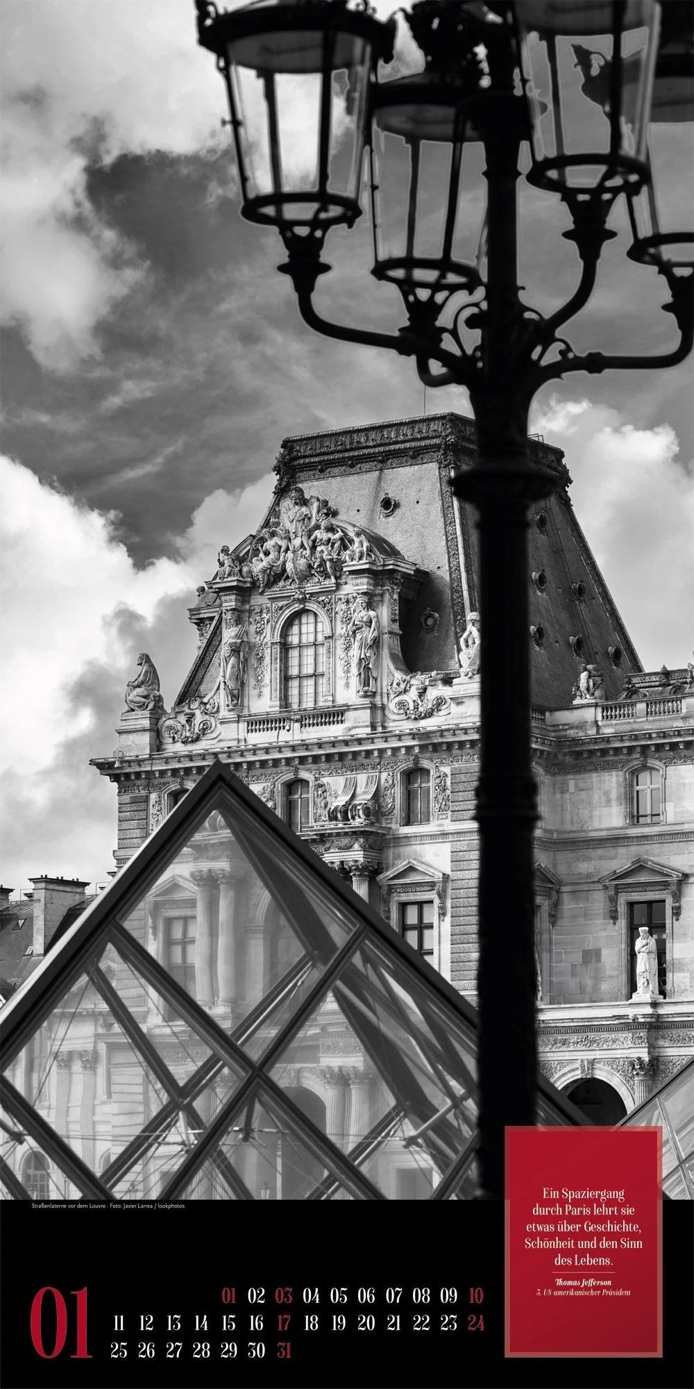 Paris, je t’aime Literatur-Kalender 2027 – Ansicht