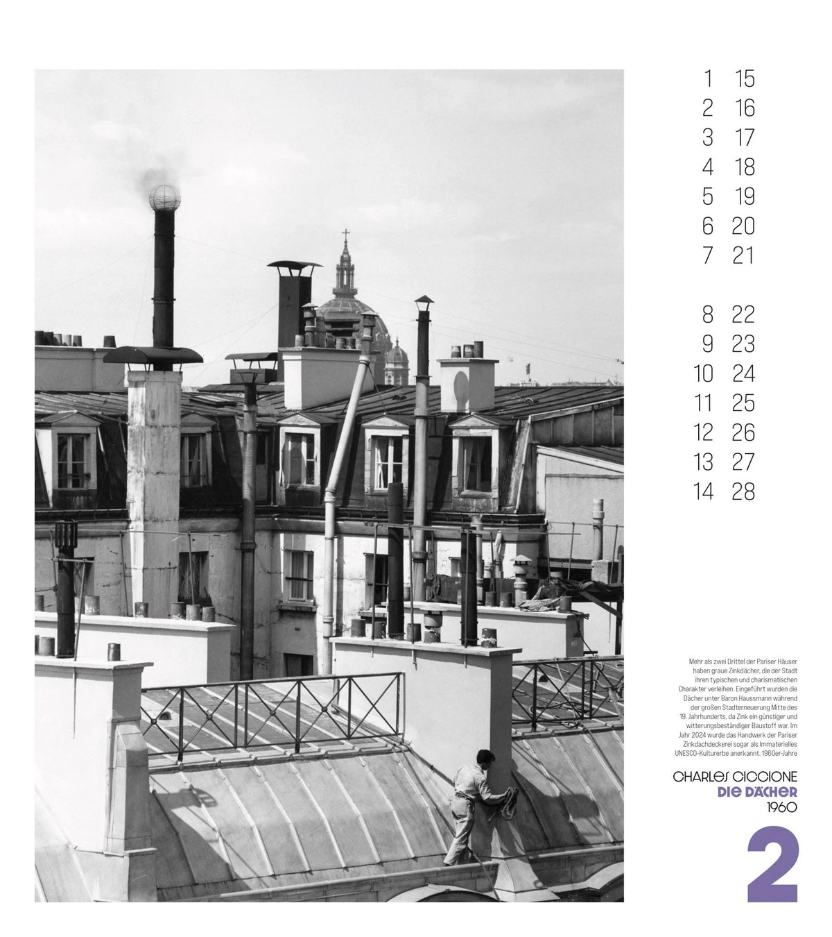 Paris, mon Amour Kalender 2027 – Ansicht