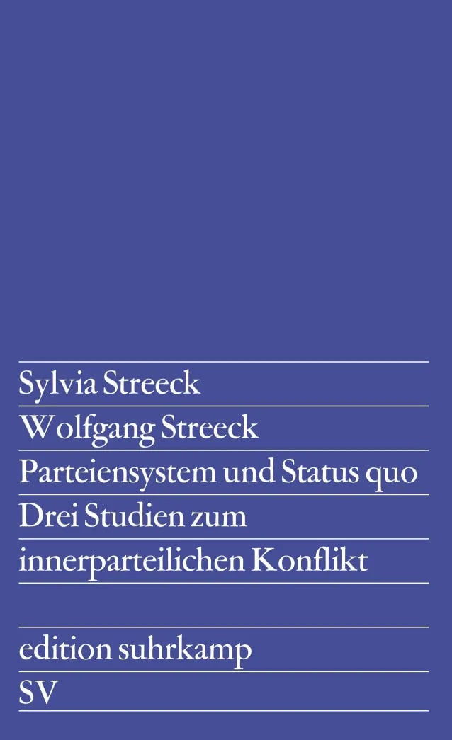 Buchcover von 'Parteiensystem und Status quo' - Taschenbuch von Wolfgang Streeck