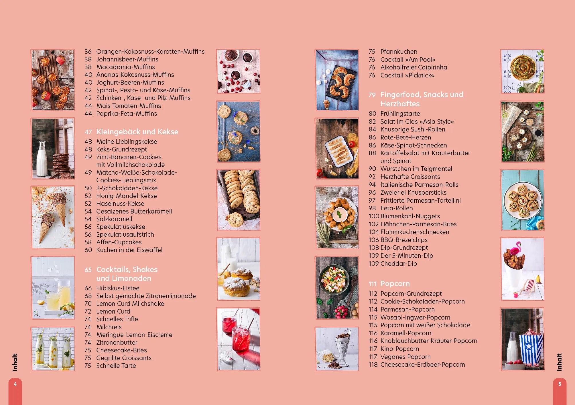 Innenansicht von 'Party-Kochbuch für Teenies' - Gebundene Ausgabe