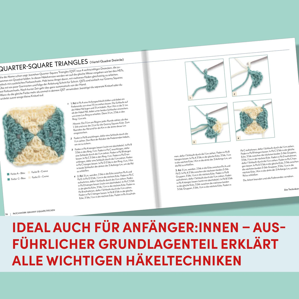 Detailansicht: Patchwork Granny Square Decken (Taschenbuch)