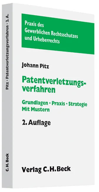 Buchcover von 'Patentverletzungsverfahren' - Taschenbuch von Johann Pitz