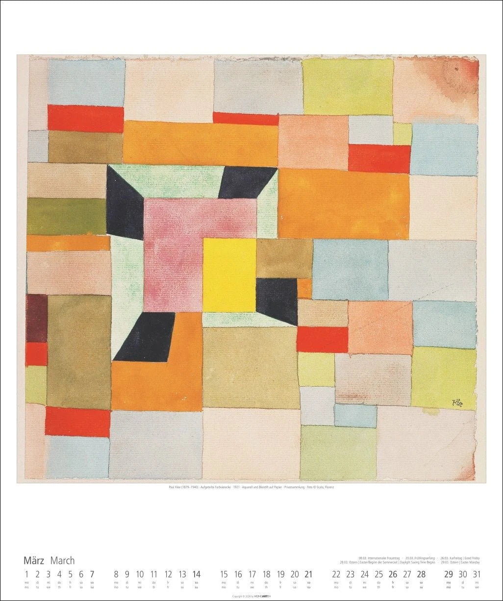 Paul Klee Kalender 2027 – Ansicht