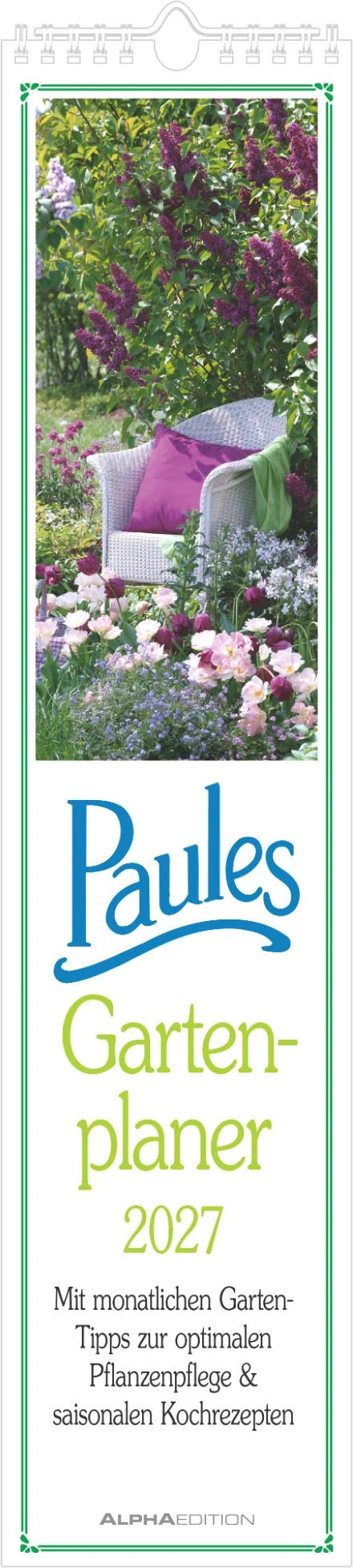 Wandkalender: Paules Gartenplaner 2027
