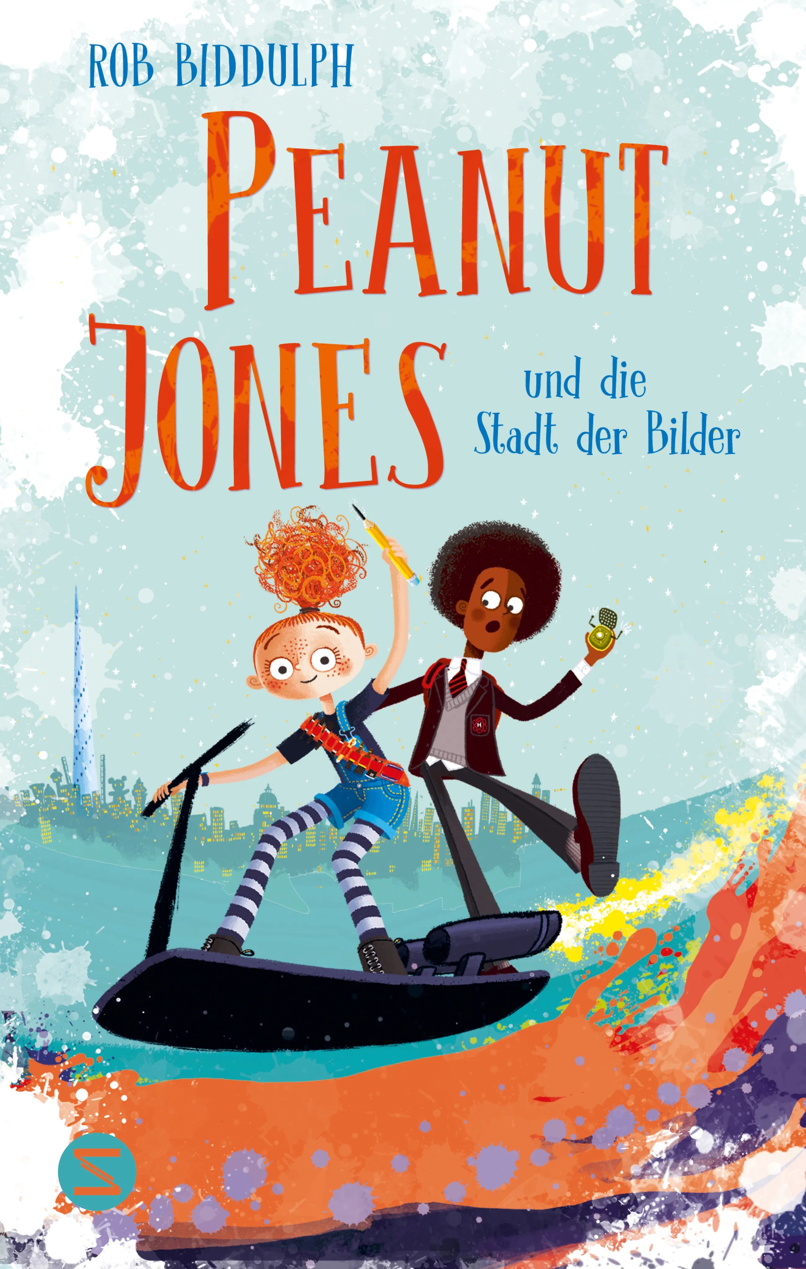 Buchcover von 'Peanut Jones und die Stadt der Bilder' - Gebundene Ausgabe von Rob Biddulph