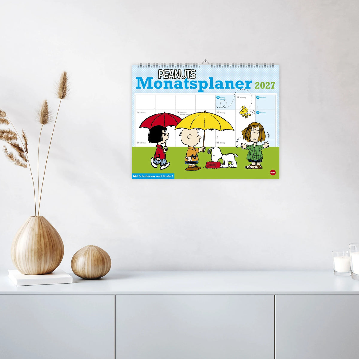 Peanuts Monatsplaner 2027 – Ansicht