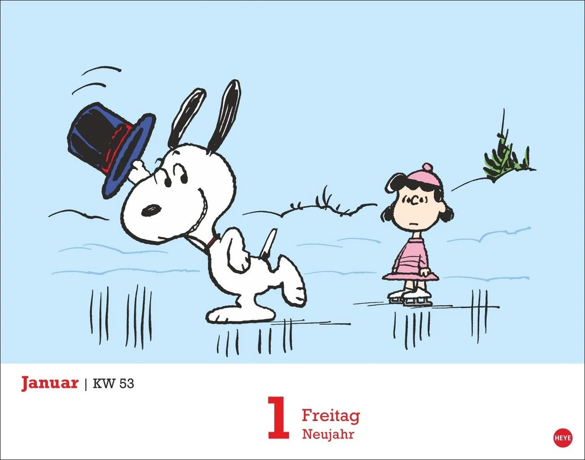 Peanuts Tagesabreißkalender 2027 – Ansicht
