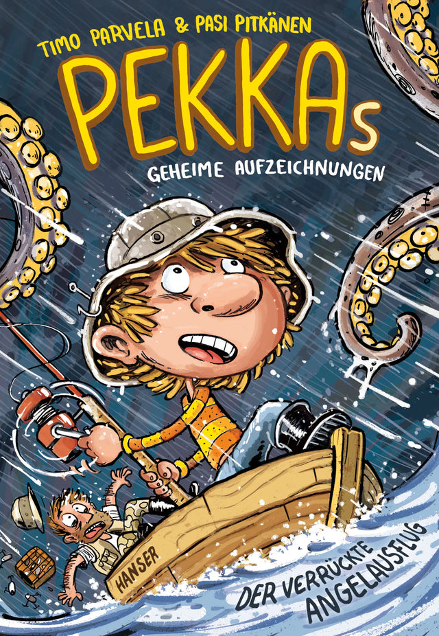 Buchcover von 'Pekkas geheime Aufzeichnungen - Der verrückte Angelausflug' - Gebundene Ausgabe von Timo Parvela